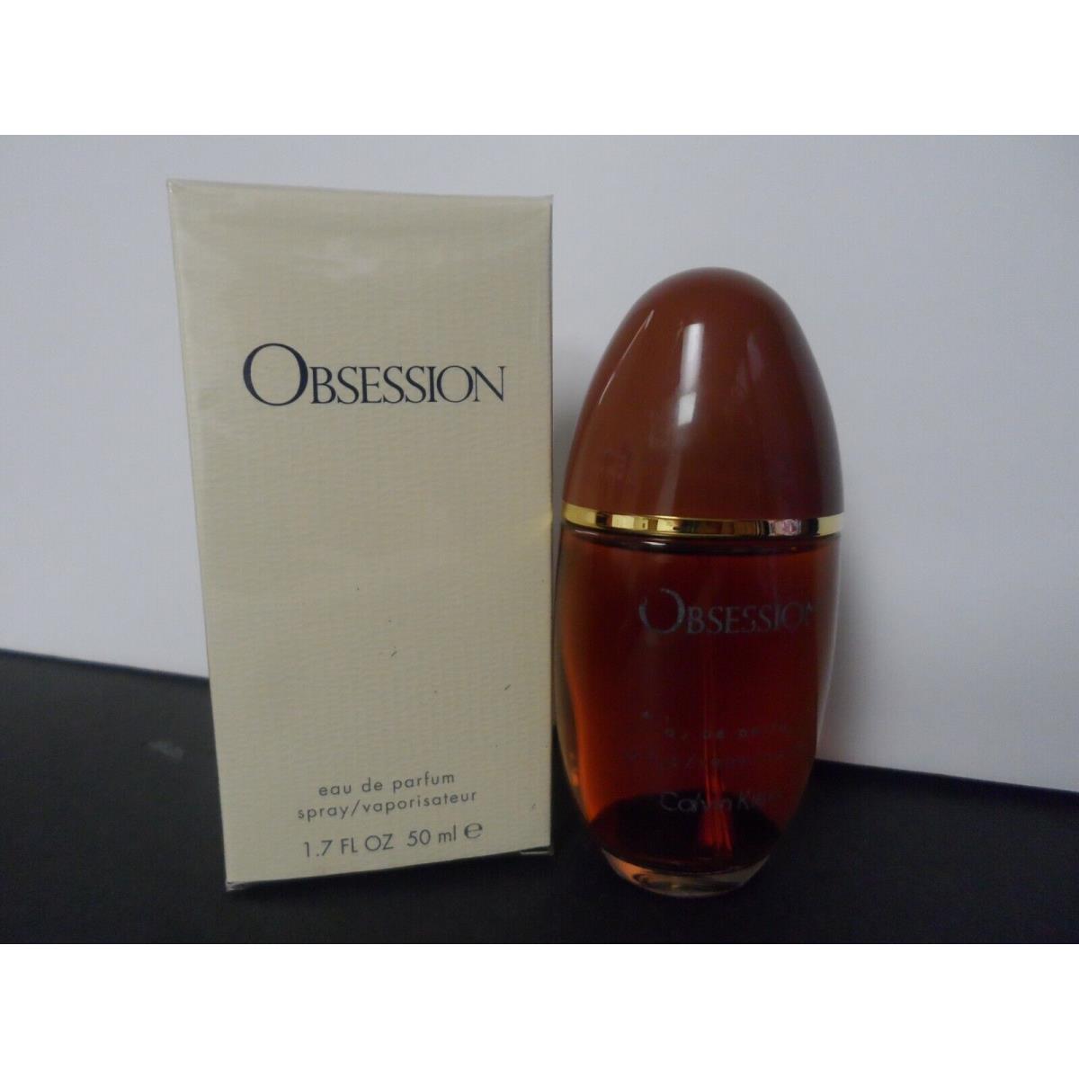 Vintage Obsession Calvin Klein 1.7 oz Edp Spray Box France Damaged Bottl