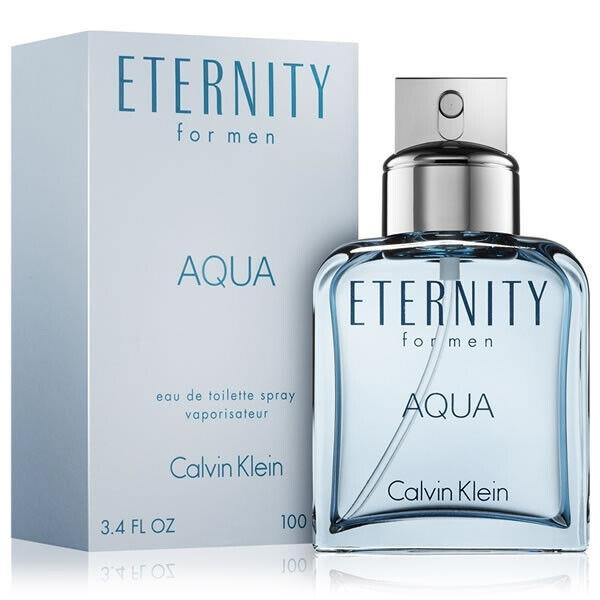 Eternity Aqua by Calvin Klein 3.3oz Edt For Men Box