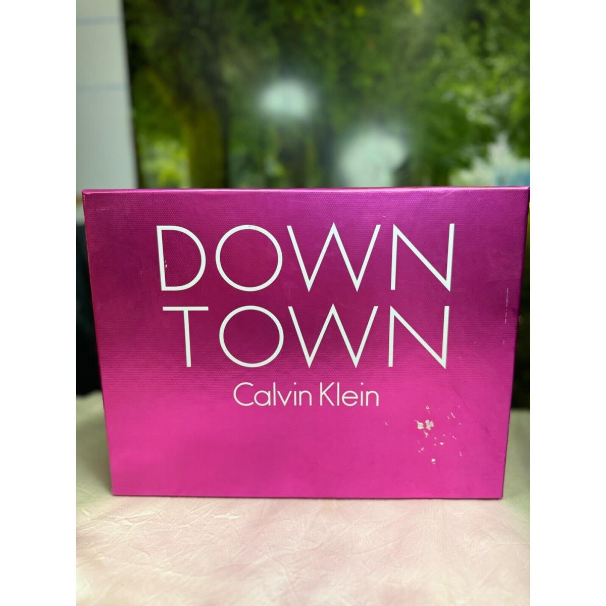 Down Town BY Calvin Klein 90ML Edp Spray 100ML Body Lotion 100ML Shower Gel