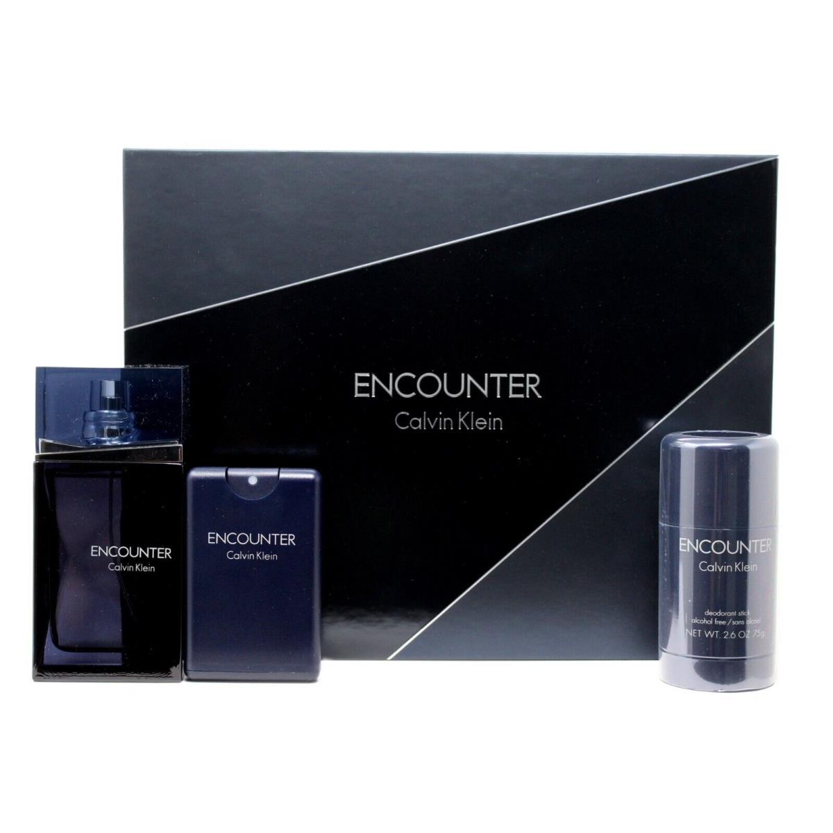 Calvin Klein Encounter For Men 3 Piece Gift Set Eau DE Toilette Spray 100ML