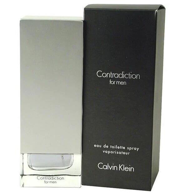 Calvin Klein Contradiction For Men Cologne 3.4 oz 100 ml Edt Spray