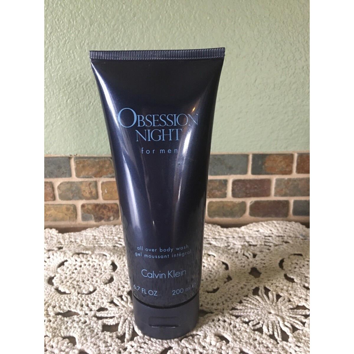 Calvin Klein Obsession Night Shower Gel/all Over Body Wash For Men 6.7fl oz