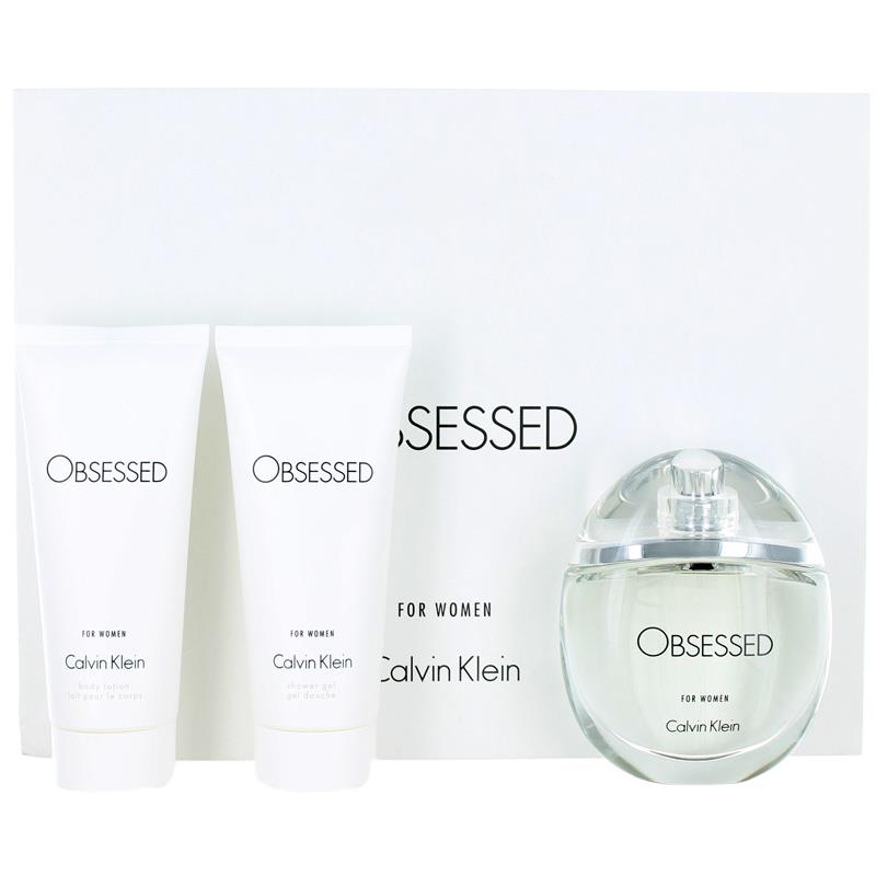 Obsessed by Calvin Klein For Women Set: Edp 3.4 +body Lotion 3.3 +shower Gel 3.4