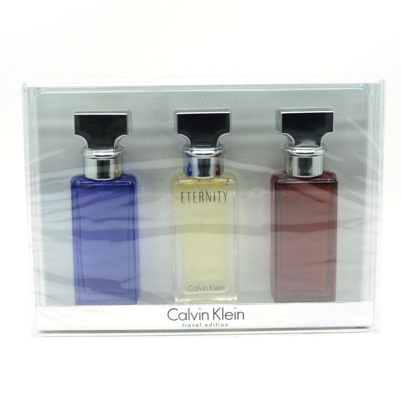 Calvin Klein Travel Edition Set 3 Pcs x 0.5 fl oz-15 ml Eau De Parfum Spray