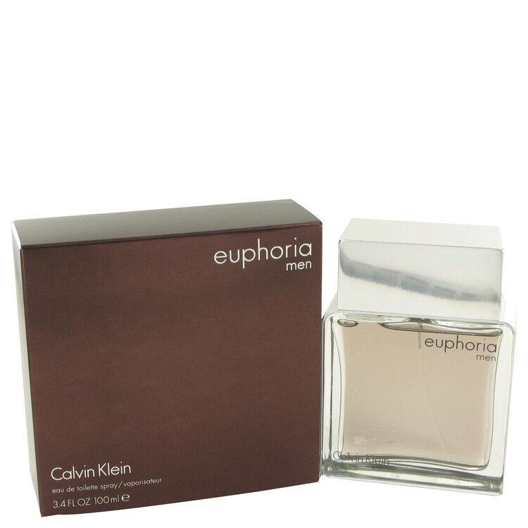 Euphoria Cologne by Calvin Klein 3.4 oz 100 ml Edt Spray For Men