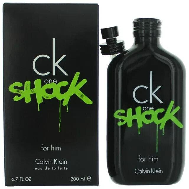 CS CK One Shock For Him Men`s Calvin Klein Edt Spray 6.7 oz