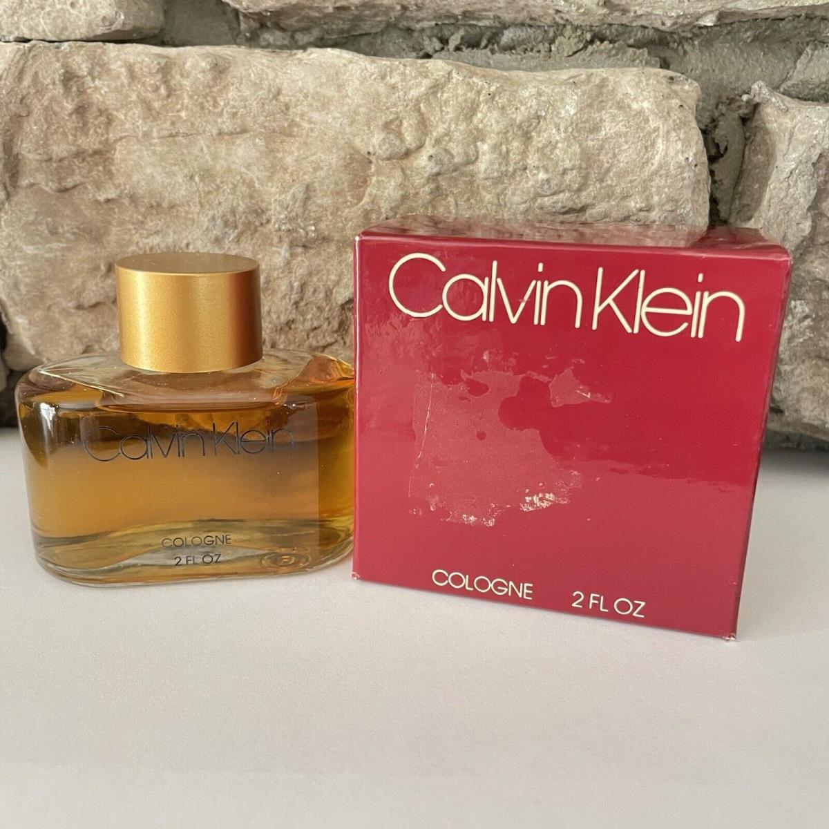 Vintage Calvin Klein Cologne Splash 2 fl oz Bottle Rare Old Stock