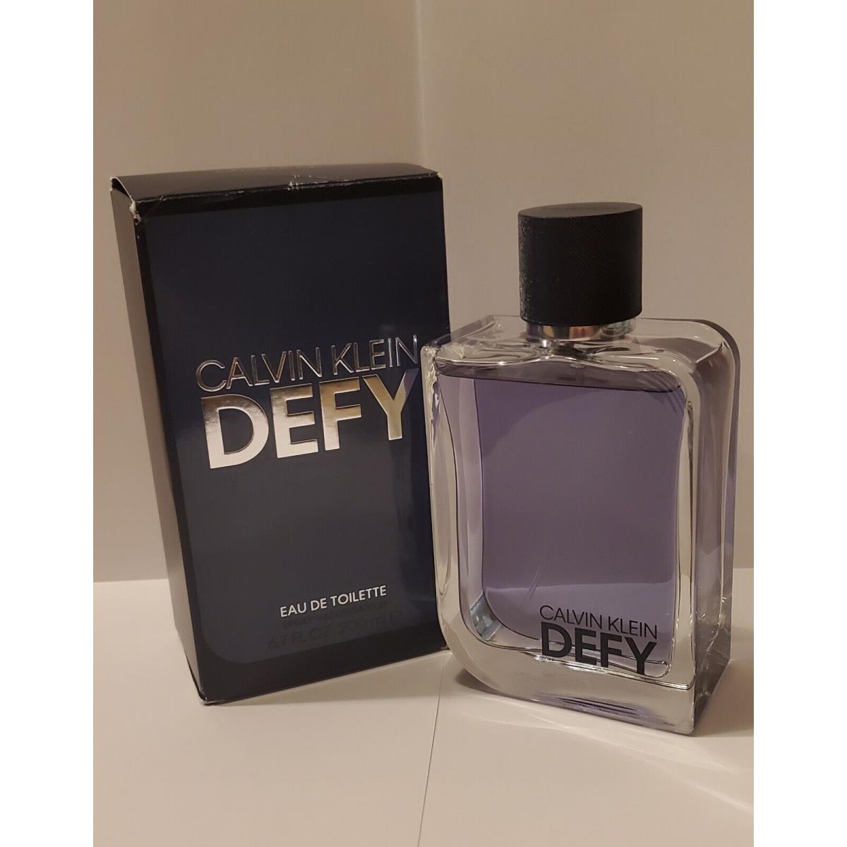 Defy by Calvin Klein For Men 6.7 oz Edt Spray Open Imperfect Box