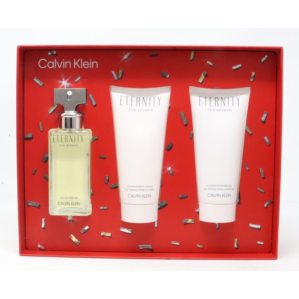 Calvin Klein Eternity For Women Eau De Parfum 3 Pcs Set /