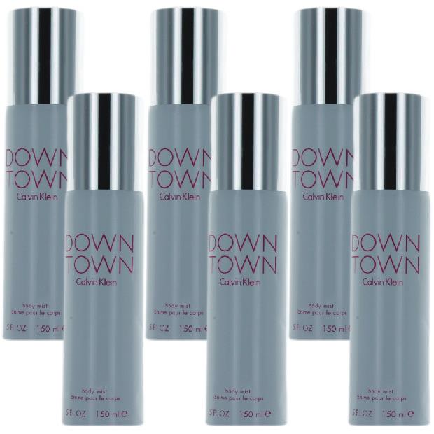 Calvin Klein Downtown By CK For Women Combo Pack: Body Mist Spray 30oz 6x5oz Bottles