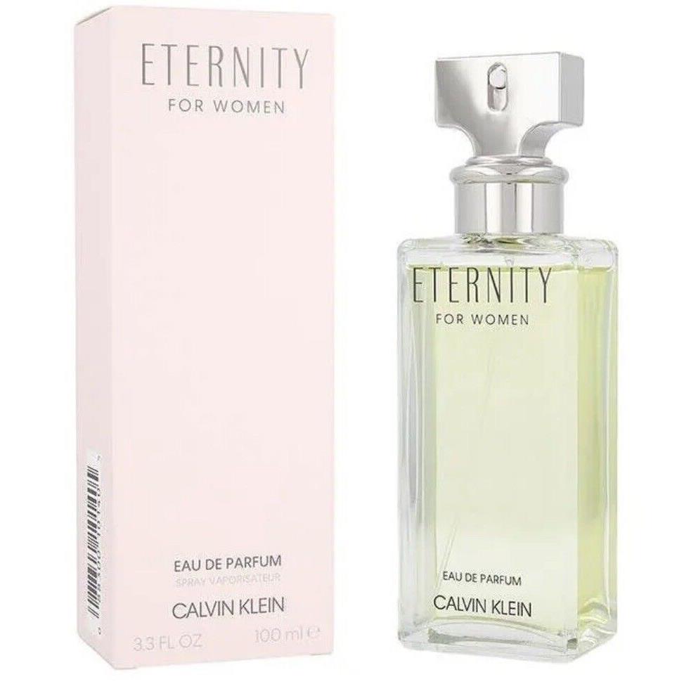 Eternity by Calvin Klein Eau De Parfum Spray 3.4 oz Dented Box