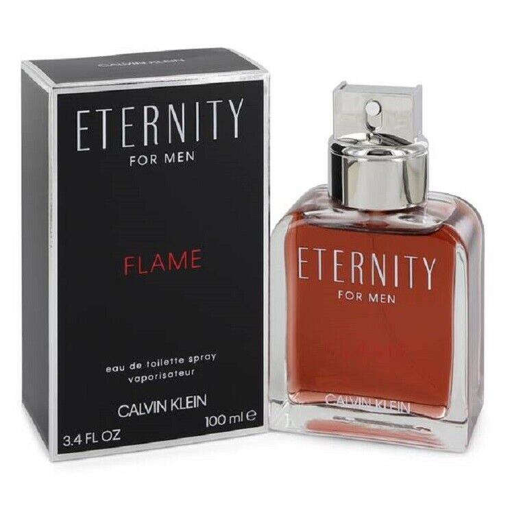 Eternity Flame Calvin Klein 3.4 oz / 100 ml Eau de Toilette Men Spray