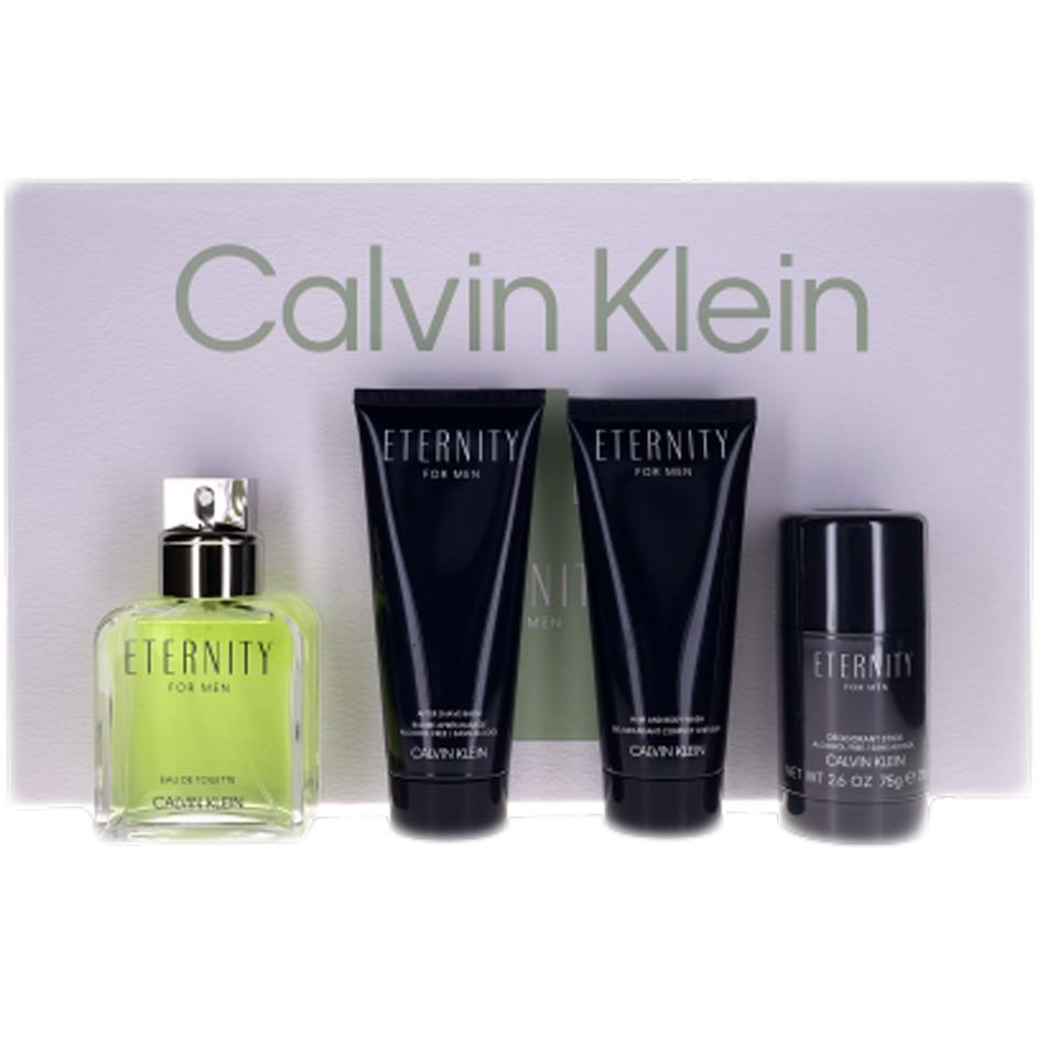 Calvin Klein Eternity By CK For Men Set: Edt + Asb + Deo Stick + SG 3.3+3.3+2.6+3.3