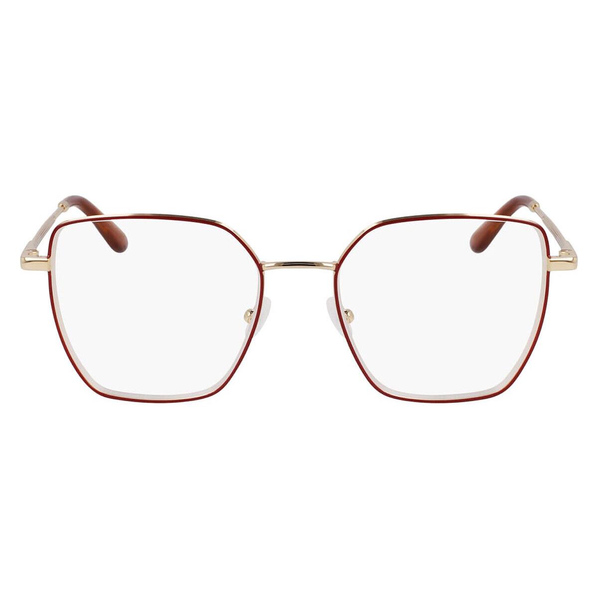 Calvin Klein CK24105 Eyeglasses Women Gold/burgundy 53mm