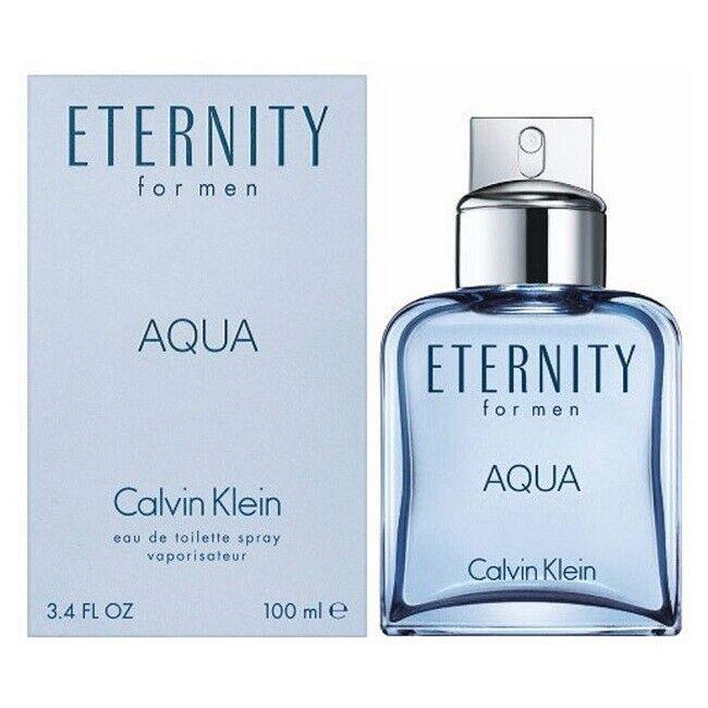 CK Eternity Aqua Calvin Klein 3.4 oz / 100 ml Edt Men Cologne Spray