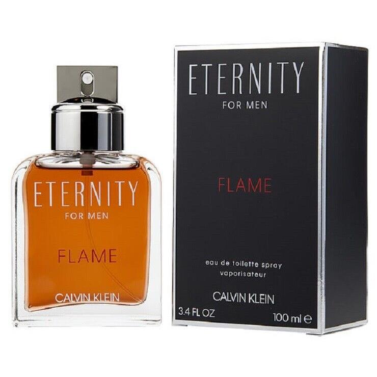 Eternity Flame by Calvin Klein 3.4oz Edt For Men Box