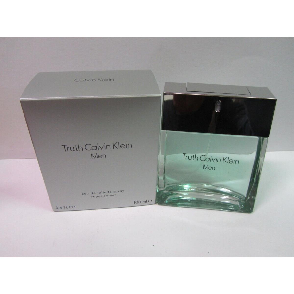 Truth by Calvin Klein For Men 3.4 oz Eau de Toilette Spray Older Version Rare