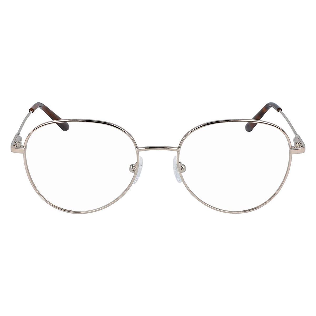 Calvin Klein CK19130 Eyeglasses Women Gold Round 52mm