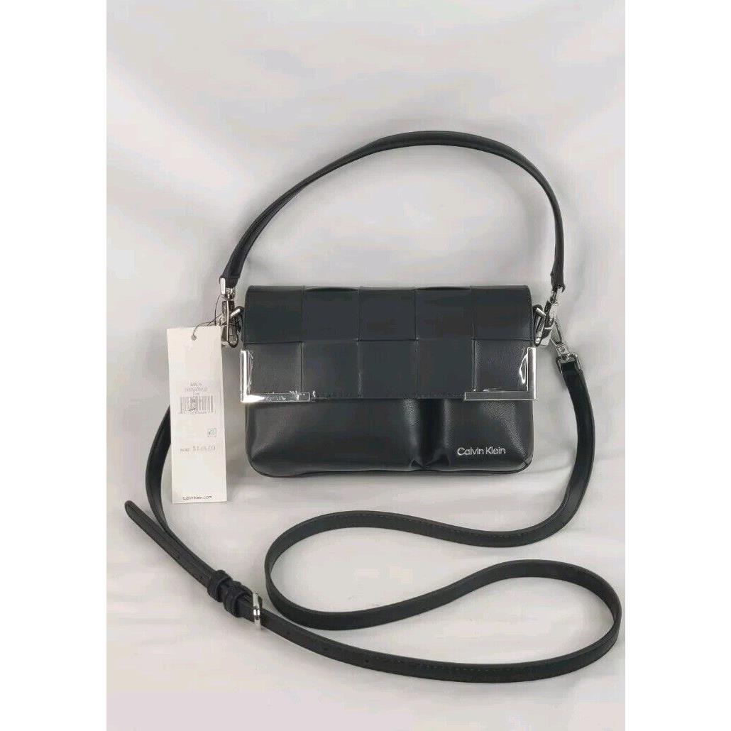 Calvin Klein Mica H3AE0WJ3 Crossbody Black w/ Silver