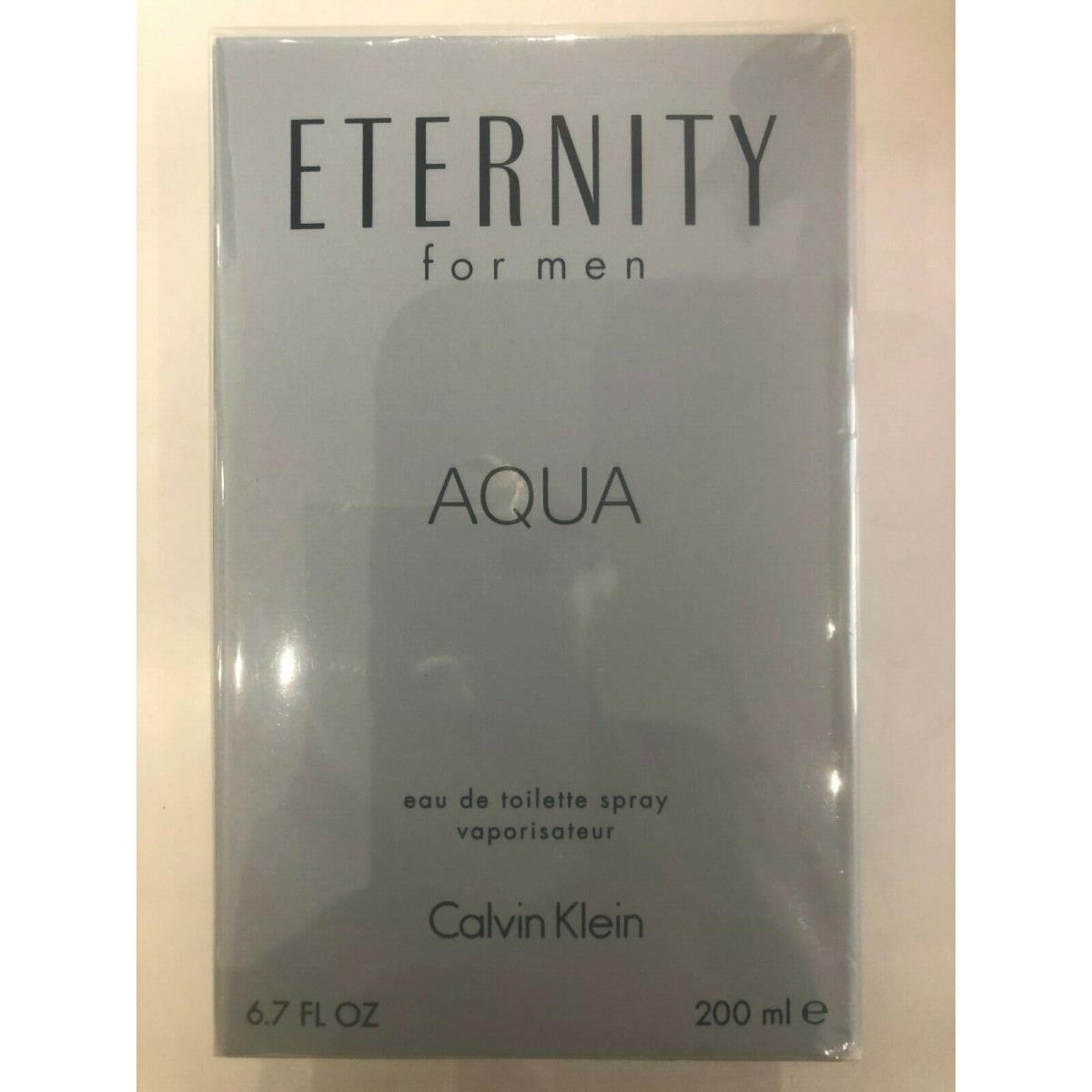 Eternity For Men Aqua 6.7FL.OZ 200ML BY Calvin Klein Eau DE Toilette