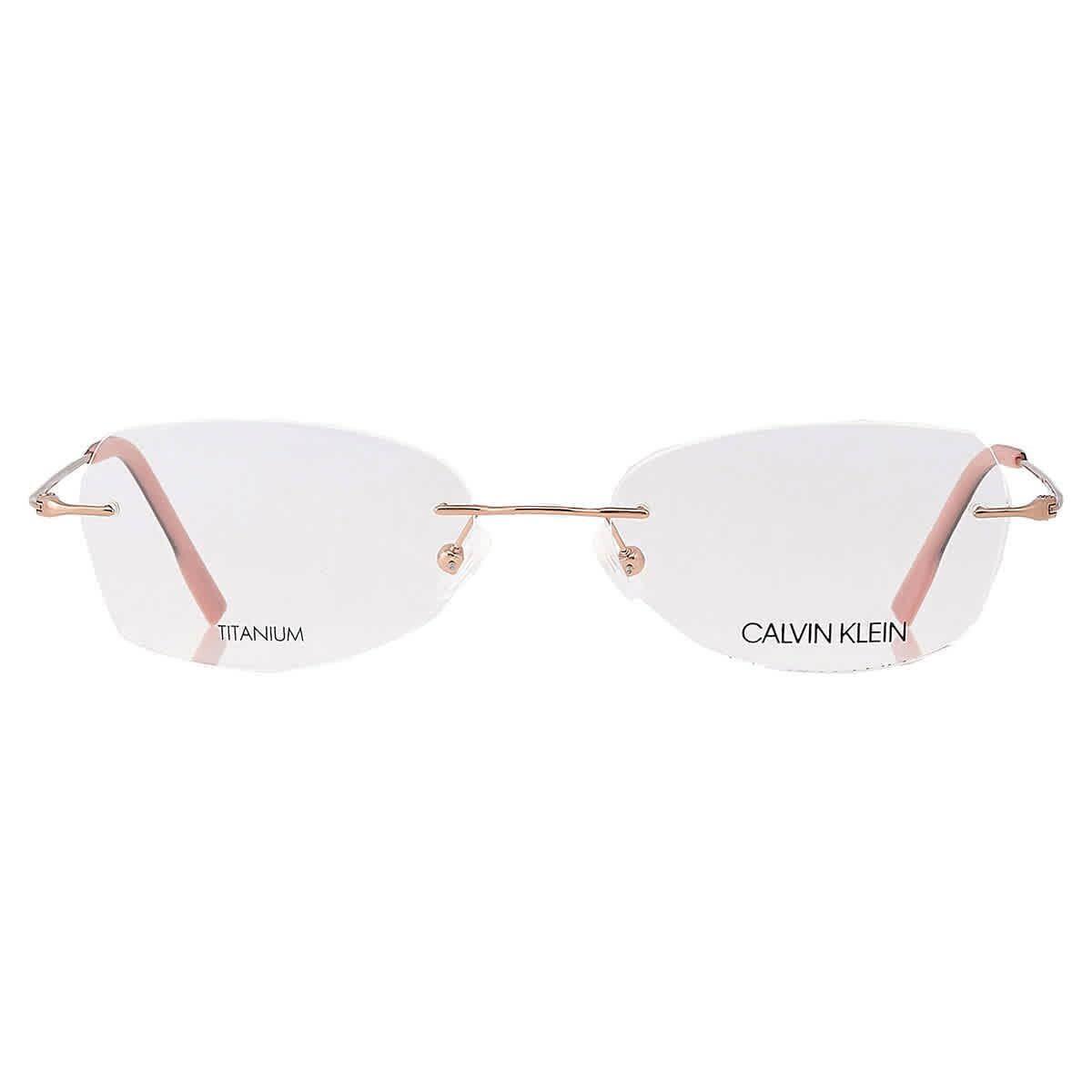 Calvin Klein CK 533-2 780 Rose Gold Titanium Eyeglasses 53mm with CK Case