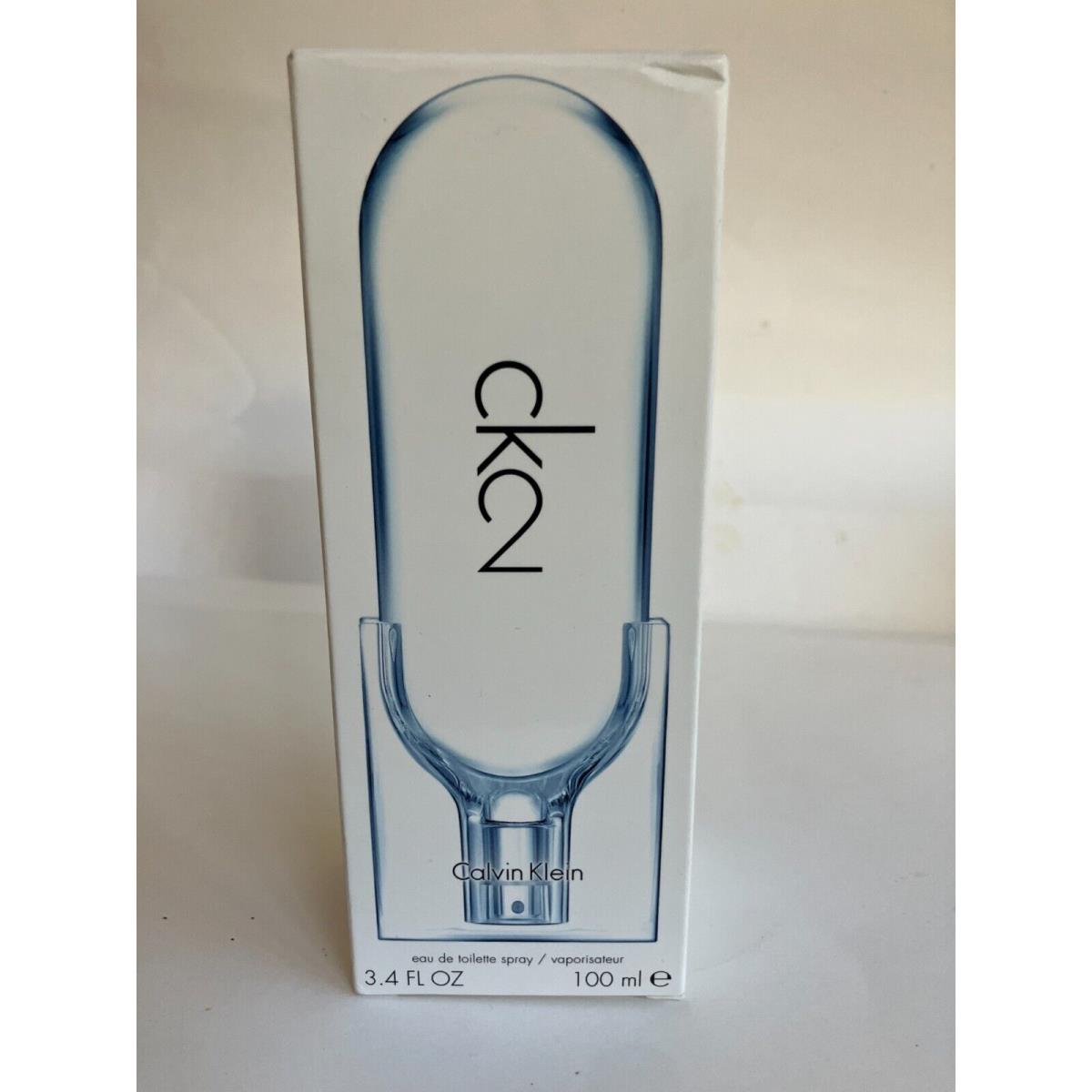 CK 2 by Calvin Klein 3.4oz Edt Spray For Unisex Very Rare