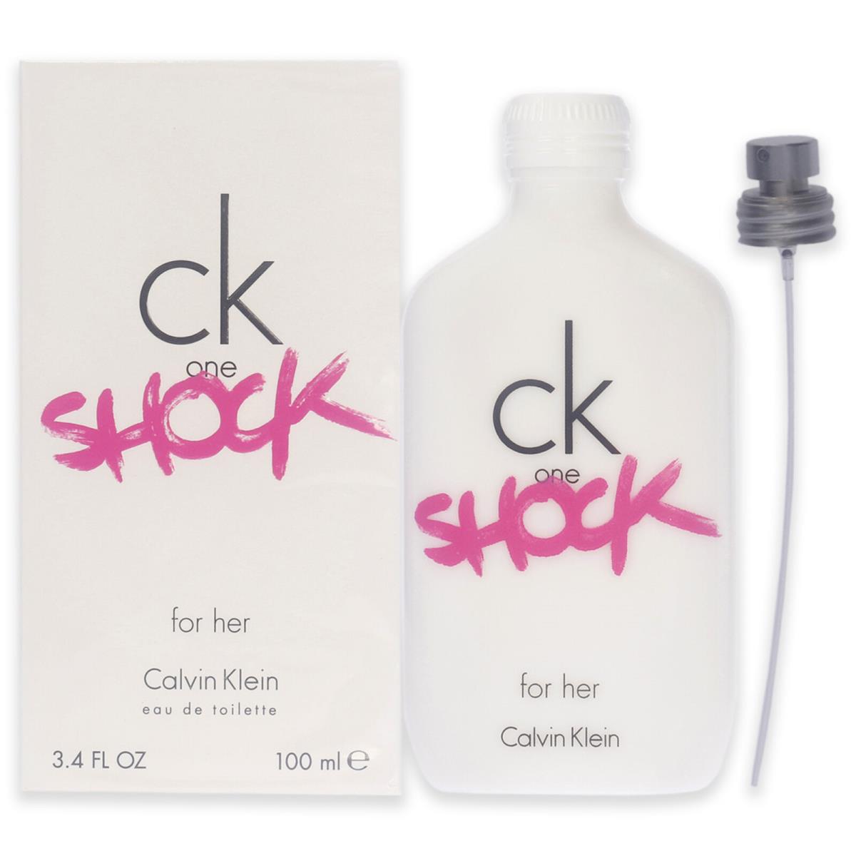 Pack of 3 CK One Shock For Her by Calvin Klein For Women - 3.4 oz Edt Spray