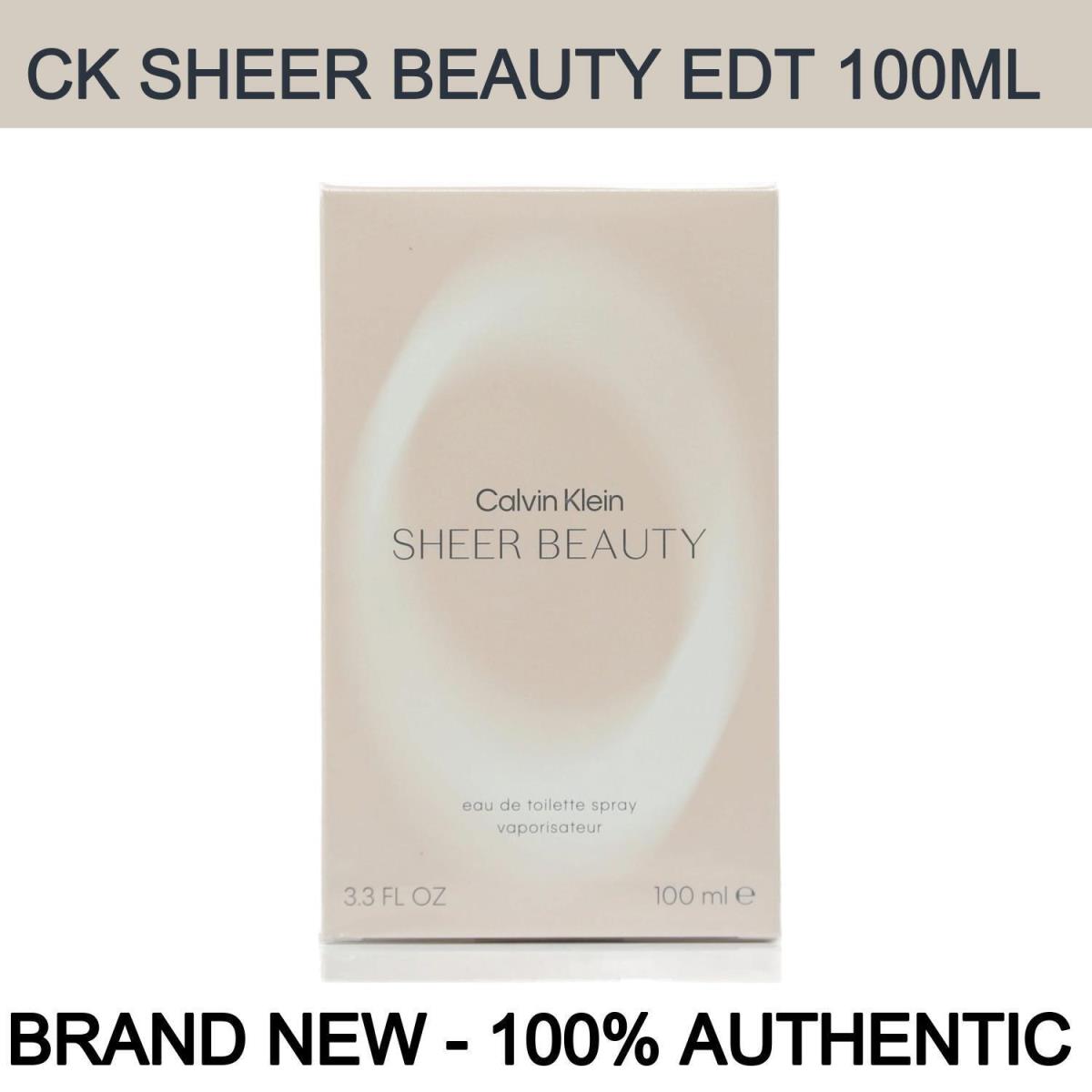 Calvin Klein Sheer Beauty Eau de Toilette For Women 3.3oz Spray