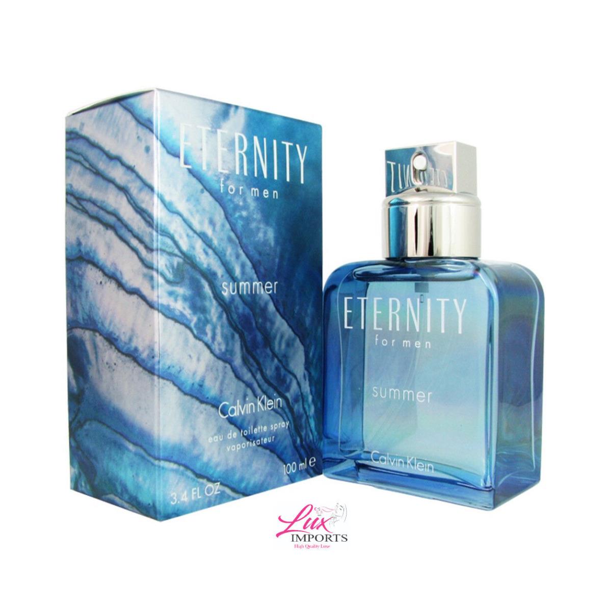 Eternity Summer by Calvin Klein 2013 3.4oz Edt Spray For Men Box