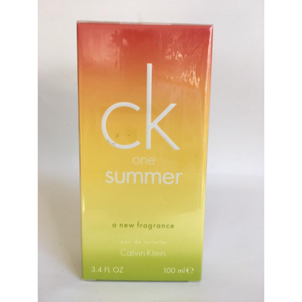 CK One Summer 2007 by Calvin Klein Unisex 3.4oz Edt Spray Rare