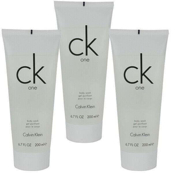 CK One by Calvin Klein For Men Women Combo: Shower Gel 20.1oz 3 x 6.7oz