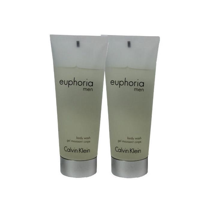 Euphoria by Calvin Klein For Men Combo Pack: Shower Gel 6.8oz 2x 3.4oz