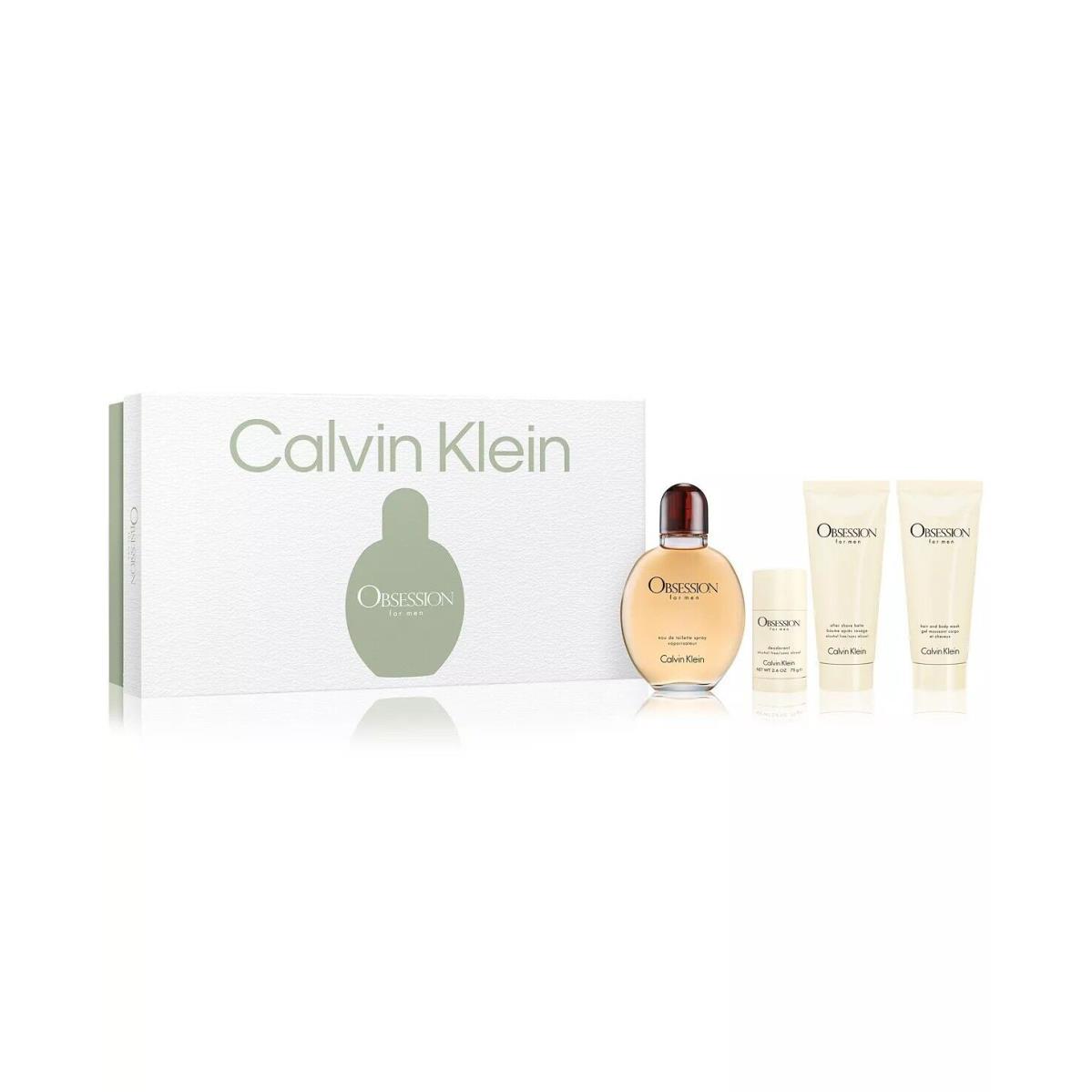 Calvin Klein Men`s 4-Pc. Obsession Eau De Toilette Gift Set