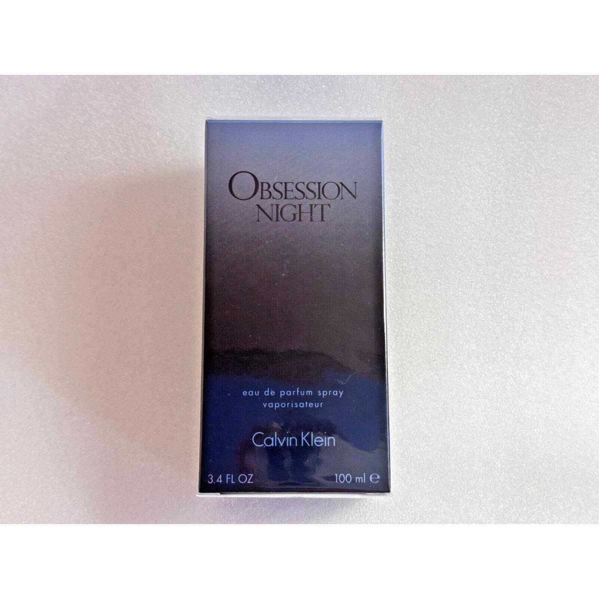 Calvin Klein Obsession Night 3.4 oz Eau De Parfum Spray