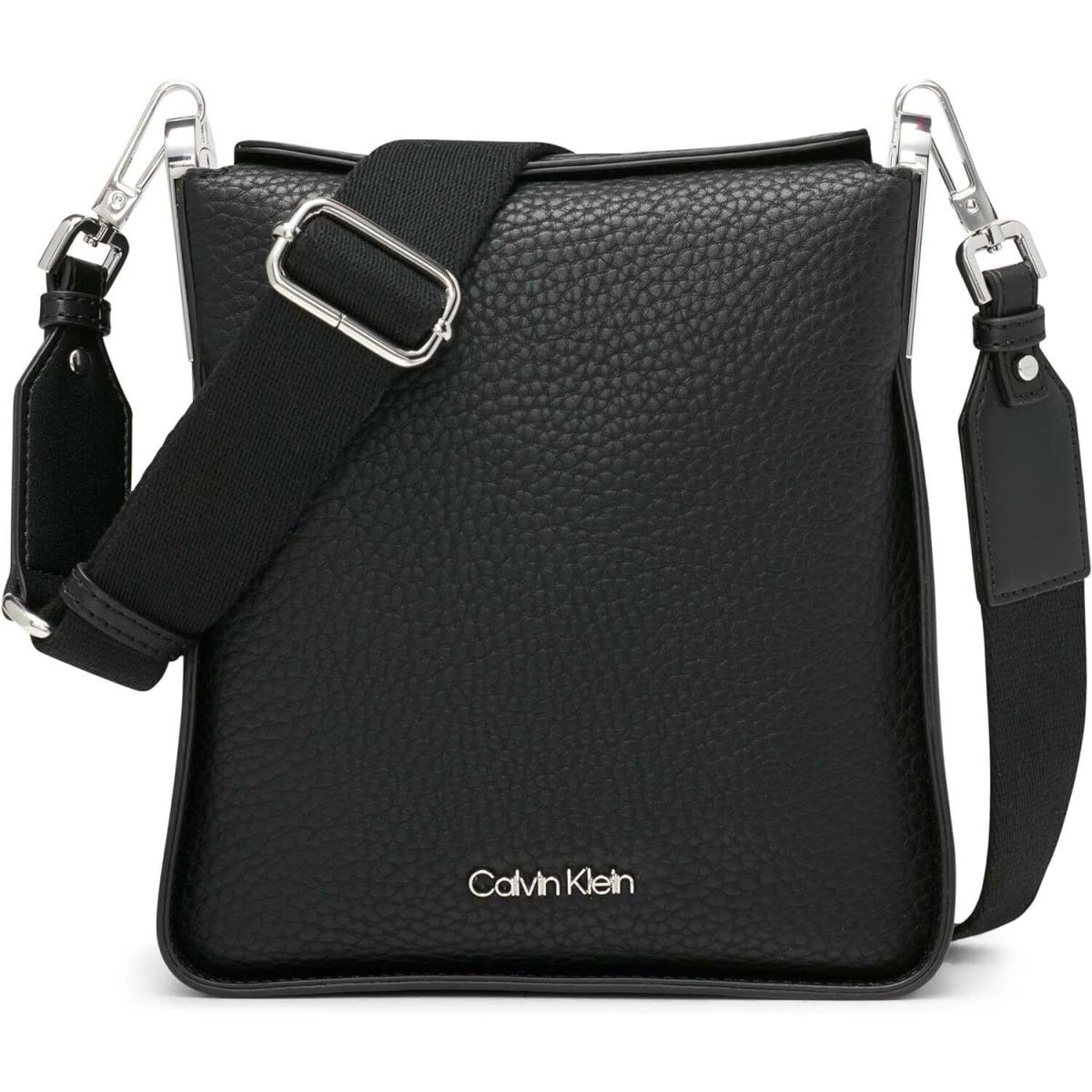 Calvin Klein Fay North/south Small Crossbody One Size Black/silver