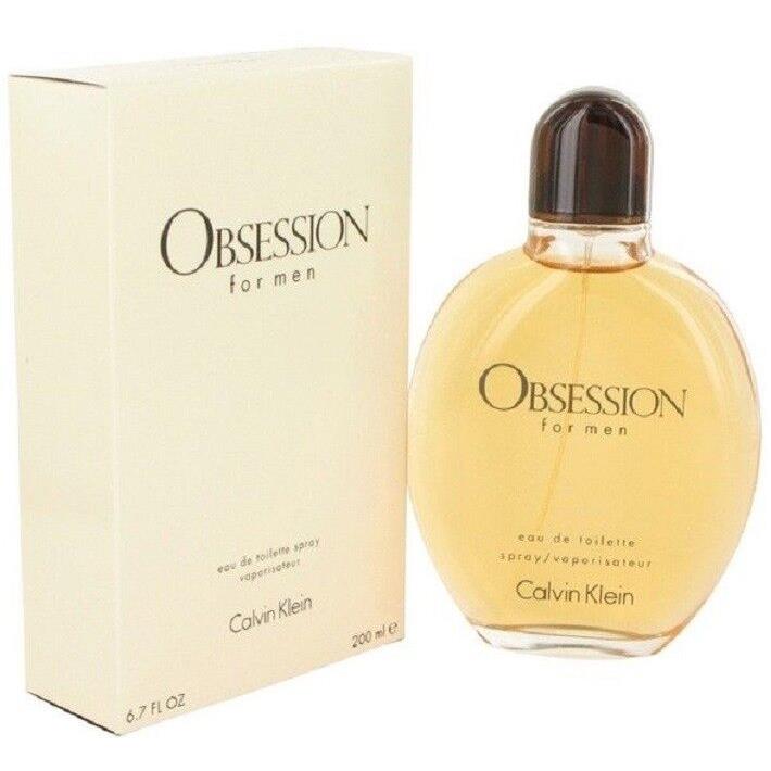 CK Obsession Calvin Klein 6.7 oz / 200 ml Eau De Toilette Men Cologne Spray