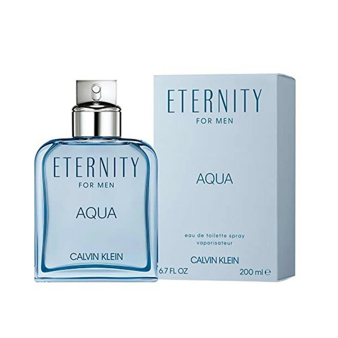 Eternity Aqua by Calvin Klein Edt Spray For Men 6.7oz