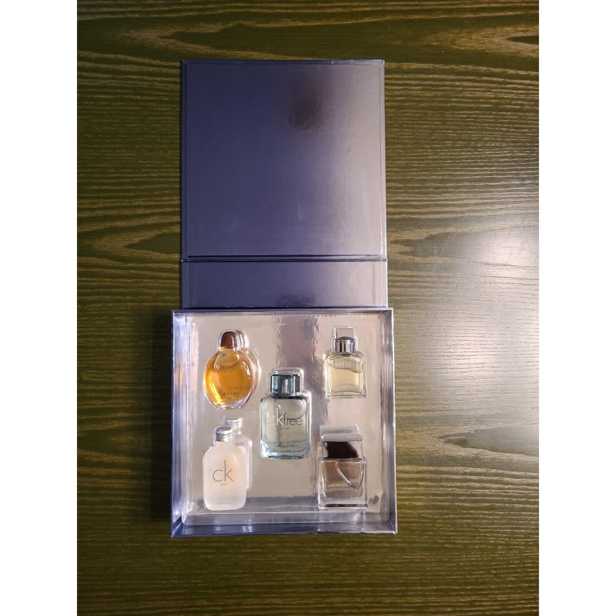 Calvin Klein 5 Piece 0.5oz Miniature Set In Gift Box