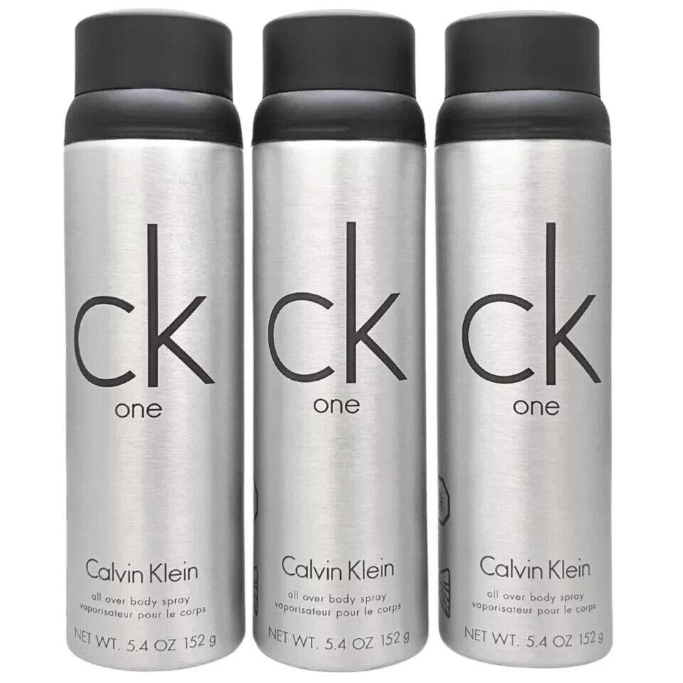 Calvin Klein CK One Body Spray 5.4 oz 3 pk