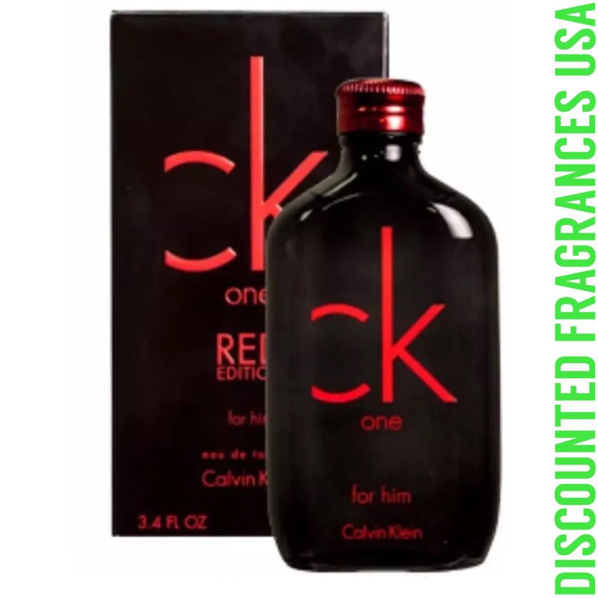 CK One Red Edition For Him 3.4 oz Calvin Klein Eau De Toilette Spray/