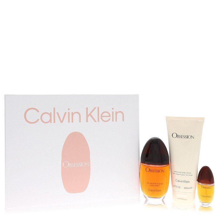 Obsession by Calvin Klein Gift Set 3.4 oz Eau De Parfum Spray + 6.7 oz Body