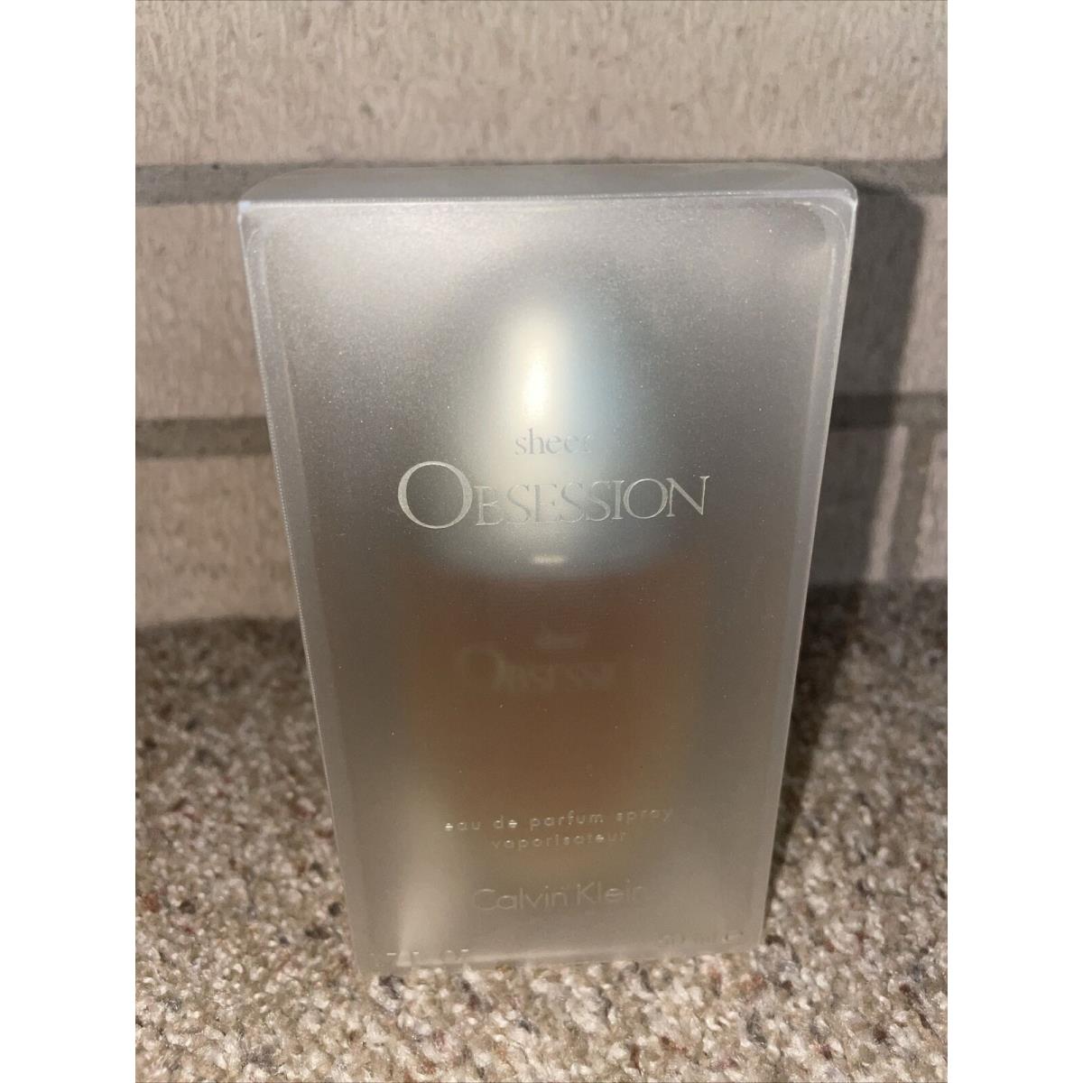 Calvin Klein Sheer Obsession Perfume 1.7 Oz Eau De Parfum Spray Old Stock