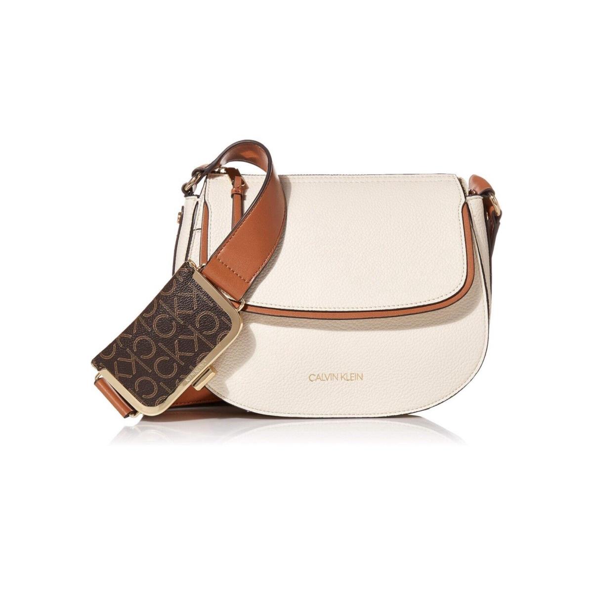 Calvin Klein Bag Bella Novelty Crossbody Leather Cherub White