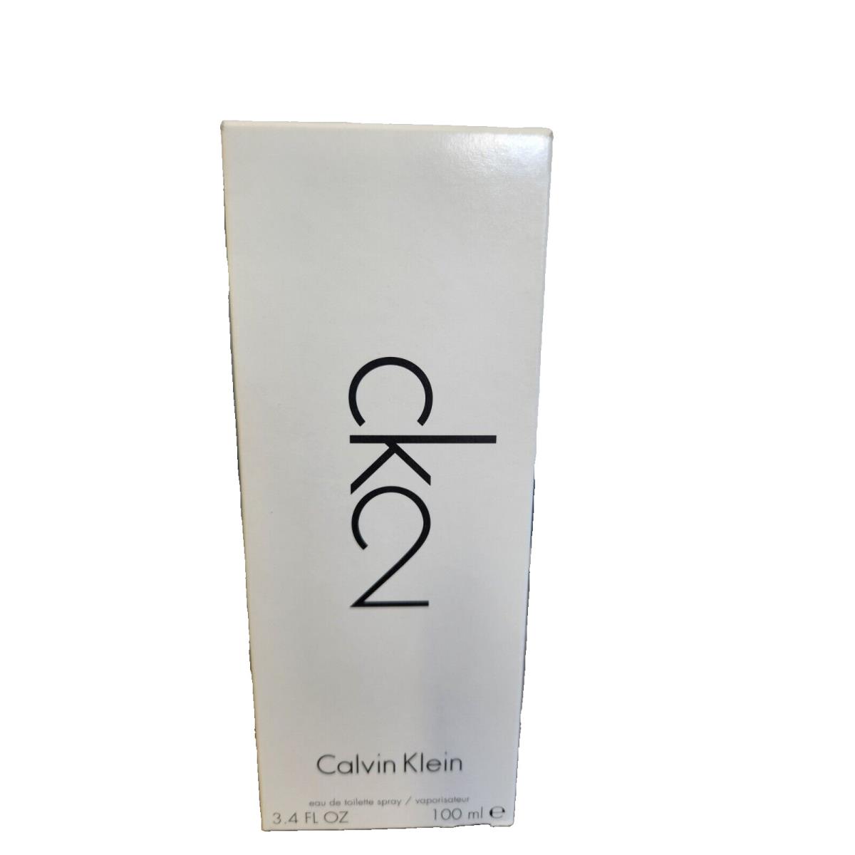 CK2 BY Calvin Klein Edt Spray Men Women 3.4 OZ Tester