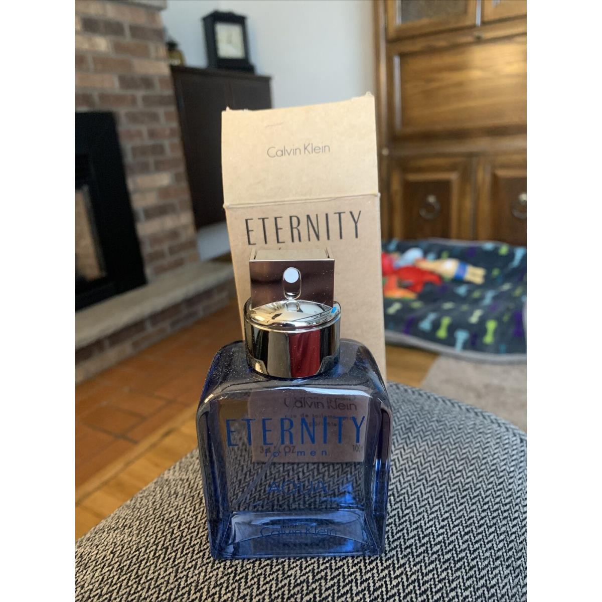 Eternity Aqua 3.4 OZ BY Calvin Klein Edt Spray Tester