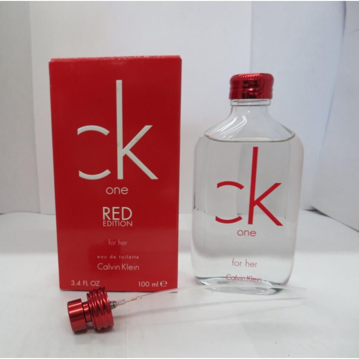 CK One Red Edition For Her by Calvin Klein Eau De Toilette Spray 3.4 Oz Unisex