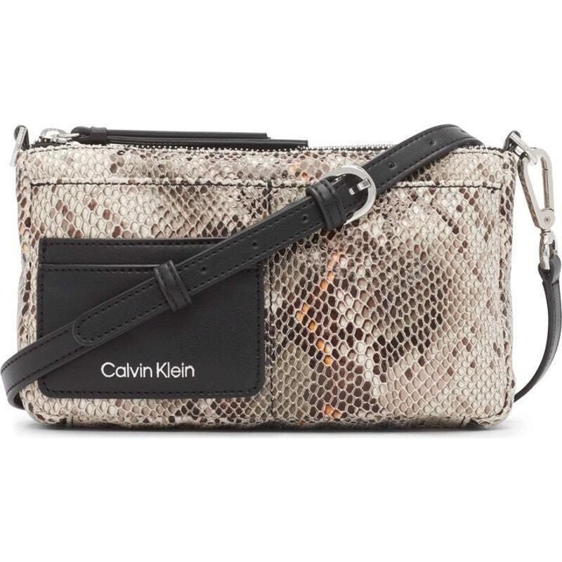 Calvin Klein Jana Novelty Convertible Crossbody Belt Bag in Black Ivory