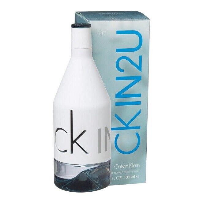 CK IN 2 U IN2U For Him Calvin Klein 3.4 oz / 100 ml Edt Men Cologne Spray