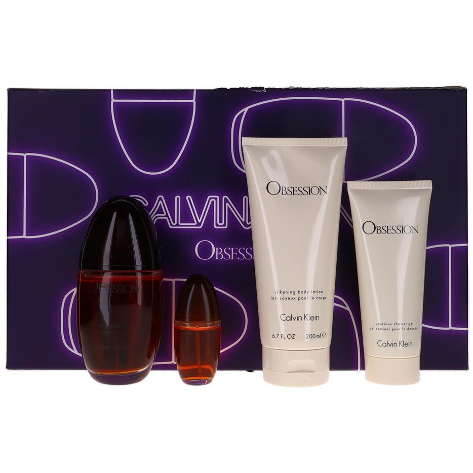 Calvin Klein Obsession By CK For Women Set: Edp+edp+bl+body Wash 3.3+0.5+6.7+3.4 oz DB