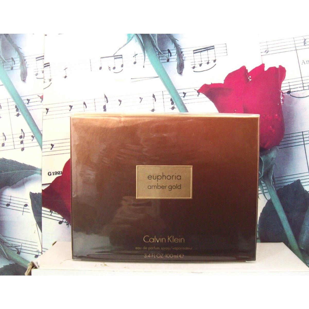 Calvin Klein Euphoria Amber Gold 3.4 Fl. Oz. Edp Spray. Box